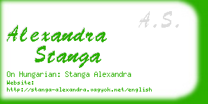 alexandra stanga business card